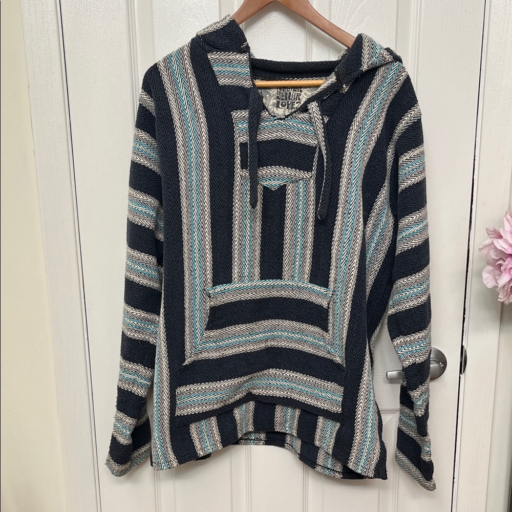 Original Senior Lopez Striped Baja Hoodie